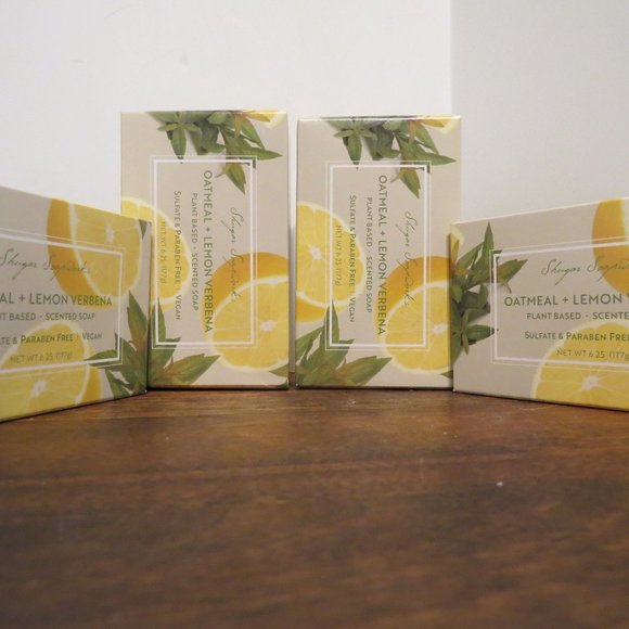 Shugar Soapworks Lemon Verbena Vegan Soap X4 - Picture 1 of 5